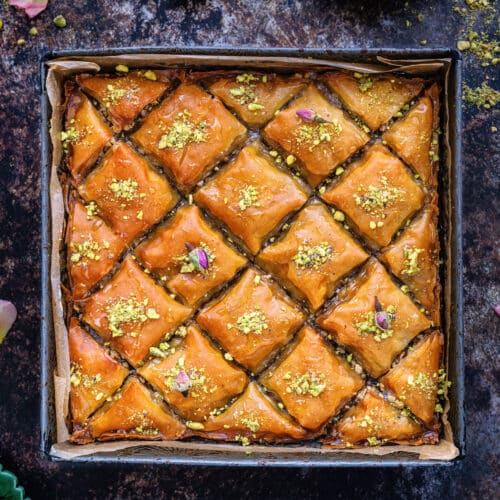 Easy Greek Baklava Recipe - Supergolden Bakes