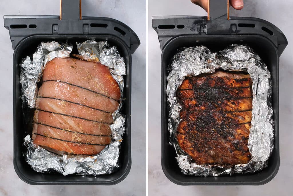 Air Fryer Pork Shoulder With Crackling Supergolden Bakes