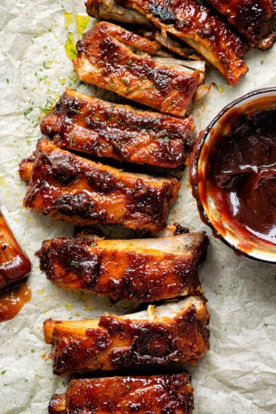 Fall Off The Bone Oven Barbecue Ribs - Supergolden Bakes