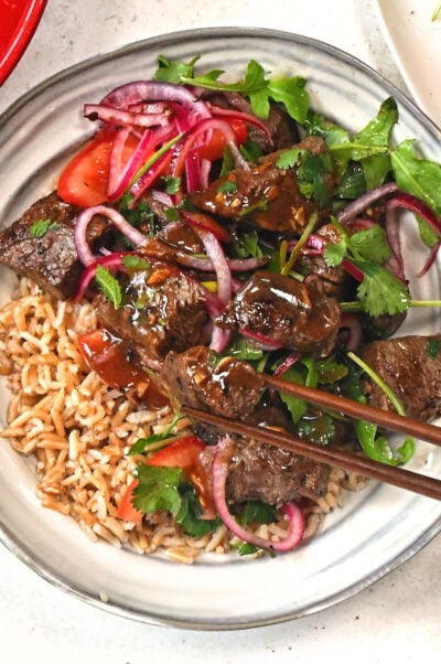 Vietnamese Shaking Beef - Supergolden Bakes