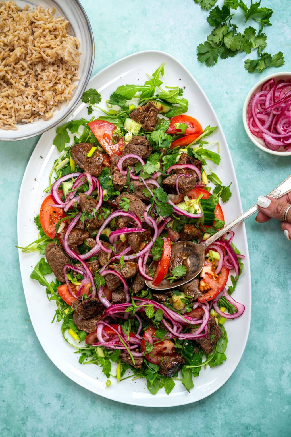 Vietnamese Shaking Beef - Supergolden Bakes