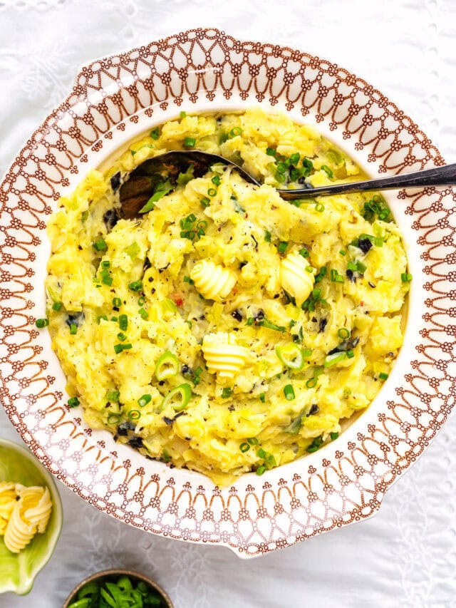 Colcannon Recipe (Irish Mashed Potatoes With Cabbage) - Supergolden Bakes