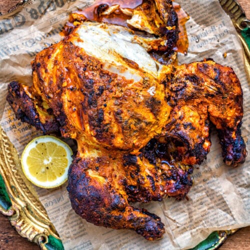 Whole Tandoori Chicken (Air Fryer or Oven) - Supergolden Bakes