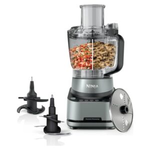 Ninja PrecisionPro food processor with a 9-cup bowl, on a white background.